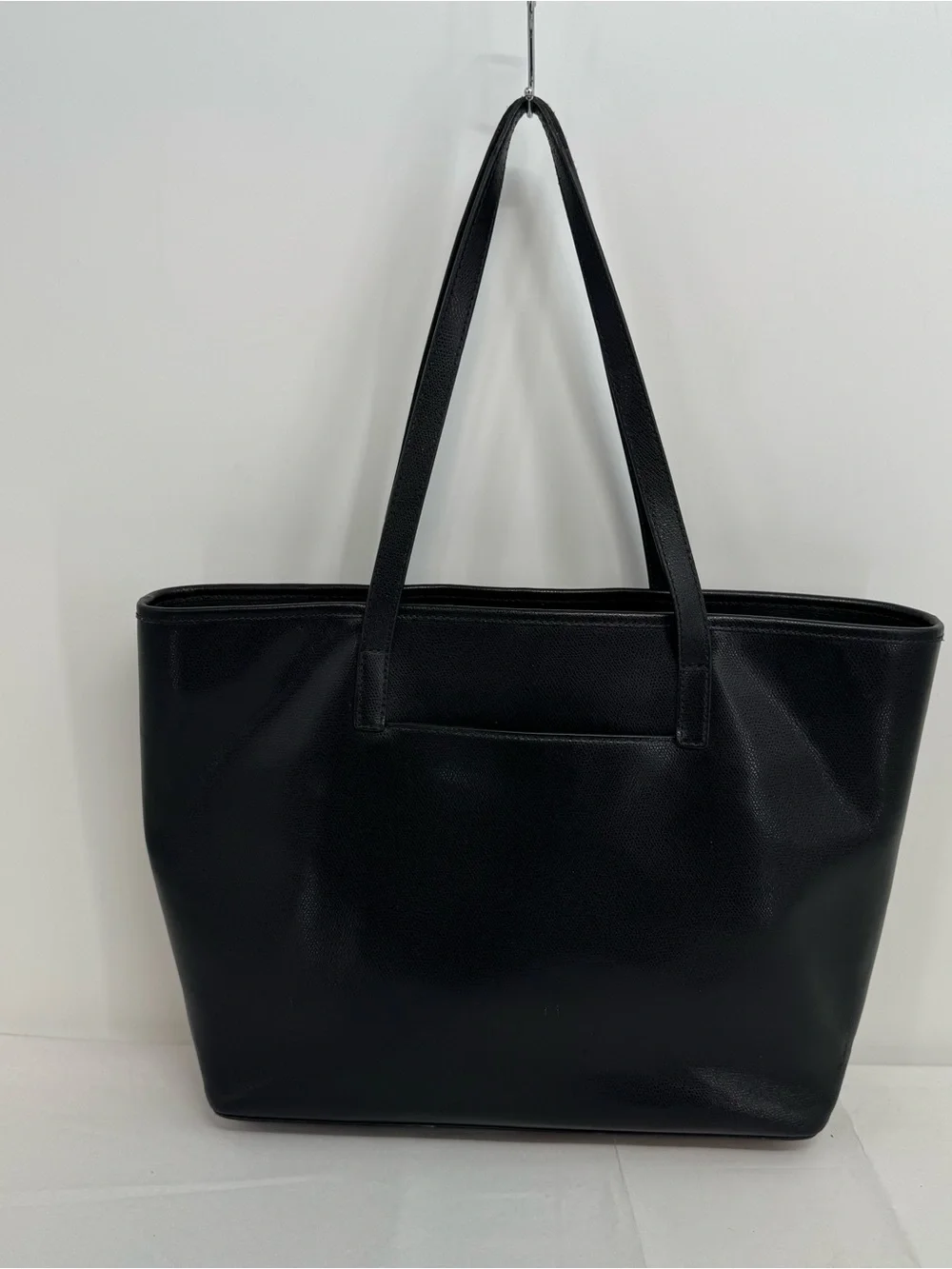 Michael Kors Black Large Tote Shoulder Bag Gold Logo Purse